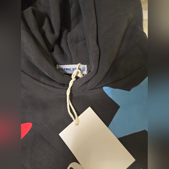 New Grey Dark Unisex Aelfric Eden Hoodie oversized M - Picture 6 of 6